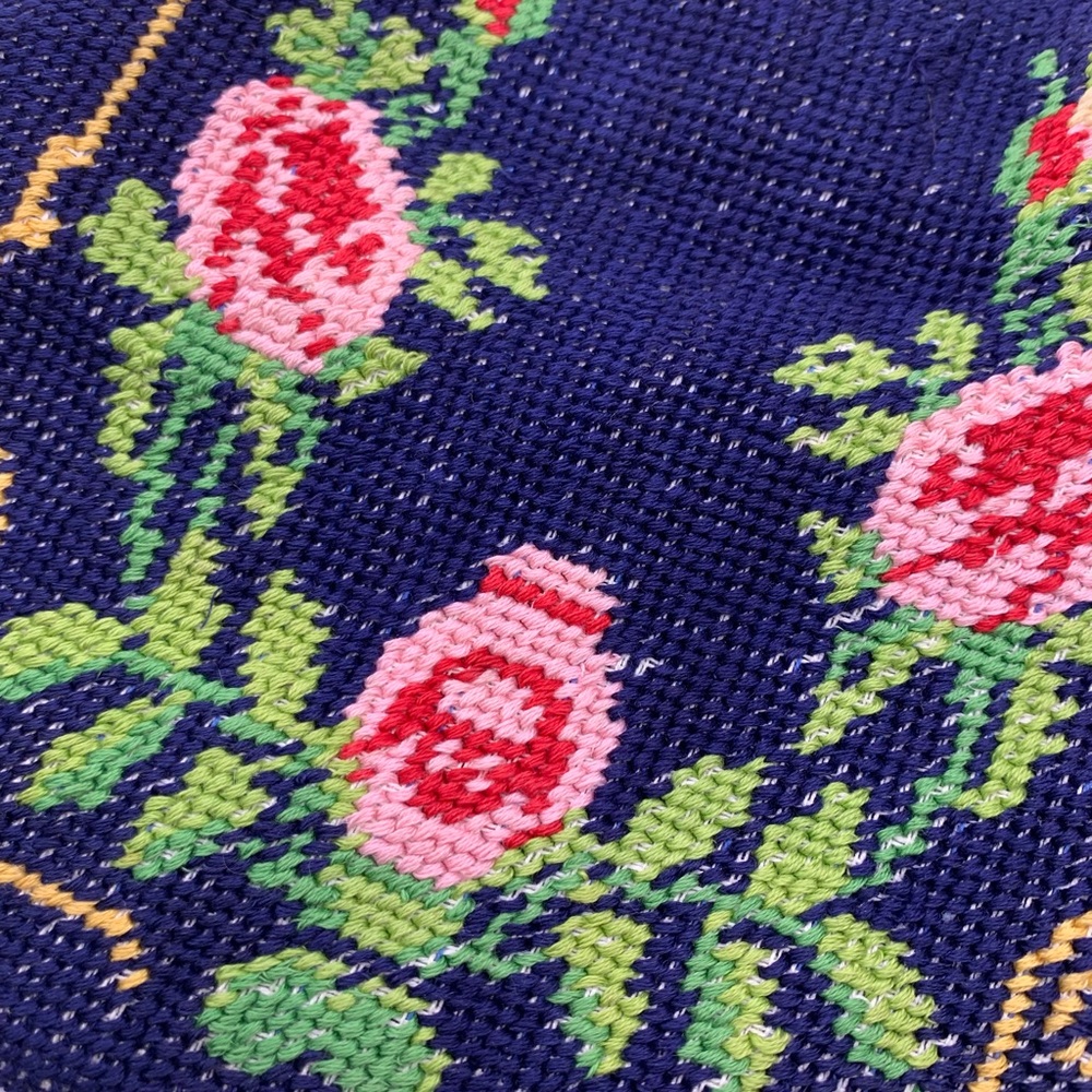 1930s Floral Needlepoint Tapestry Handbag - Picture 2 of 9